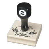 Gepersonaliseerde kippeneieren Homestead Boerderij Rubberstempel (Stempel)