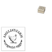 Gepersonaliseerde  kippeneieren rubberstempel (Gestempeld)