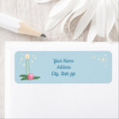 Gepersonaliseerde Kitschy Kerst retour adres LBL Etiket (Insitu)