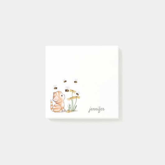 Gepersonaliseerde kitten Post het Notities Post-it® Notes (Voorkant)