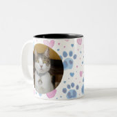 Gepersonaliseerde Kitty Cat Mok (Voorkant links)