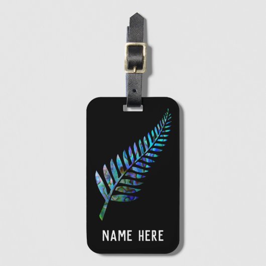 GEPERSONALISEERDE KIWI VAREN PAUA BAGAGELABEL (Voorkant (verticaal))