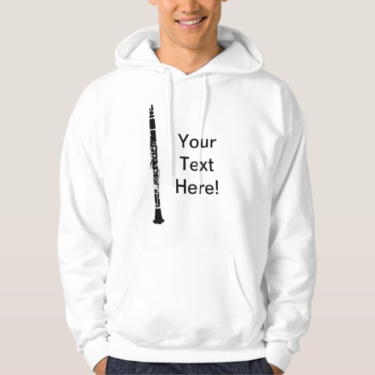 Gepersonaliseerde klarinet hoodie (Voorkant)