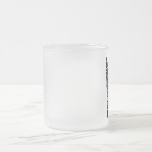 Gepersonaliseerde klarinet matglas koffiemok (Center)