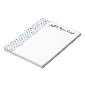 Gepersonaliseerde klarinet speler cadeau instrumen notitieblok (Linkerzijde)