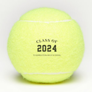 Gepersonaliseerde klas met schoolnaam tennisballen