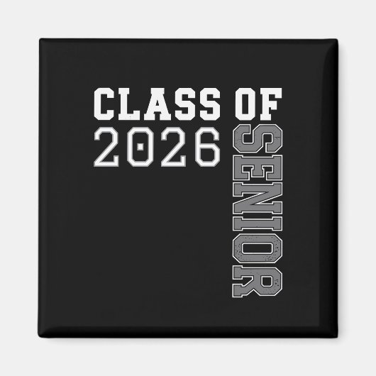 Gepersonaliseerde klas van 2026 senior afstuderen magneet (Voorkant)
