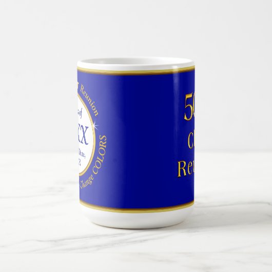 Gepersonaliseerde, Klasse Reünie Ideeën 50 jaar, Koffiemok (Center)