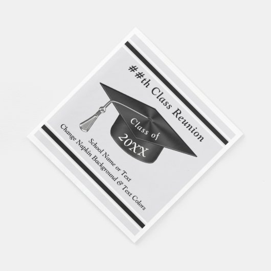 Gepersonaliseerde klasse reünie partij levert serv servet (Hoek)