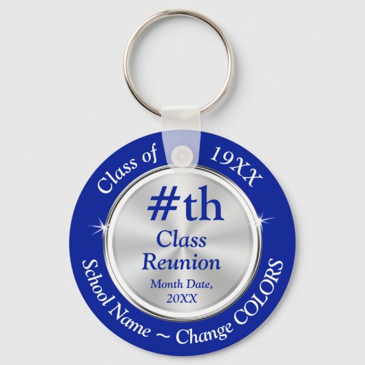 Gepersonaliseerde Klasse Reunion Party Gift Ideeën Sleutelhanger (Voorkant)
