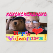 Gepersonaliseerde klasse Valentijnsdag Notitiekaartje (Voorkant)