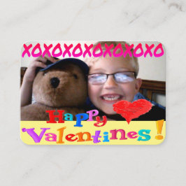 Gepersonaliseerde klasse Valentijnsdag Notitiekaartje