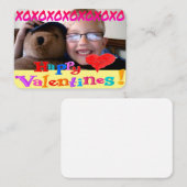Gepersonaliseerde klasse Valentijnsdag Notitiekaartje (Voorkant / Achterkant)