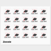 Gepersonaliseerde Klasse van 2015 Envelope Seal St Vierkante Sticker (Vel)
