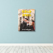 Gepersonaliseerde Klasse van 2025 Afstuderen Fotod Canvas Afdruk (Insitu (Houten vloer))