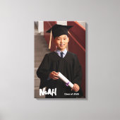 Gepersonaliseerde Klasse van 2025 Afstuderen Fotod Canvas Afdruk (Voorkant)