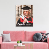 Gepersonaliseerde Klasse van 2025 Afstuderen Fotod Canvas Afdruk (Insitu (Woonkamer))