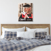 Gepersonaliseerde Klasse van 2025 Afstuderen Fotod Canvas Afdruk (Insitu (Slaapkamer))