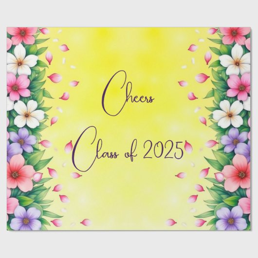 Gepersonaliseerde Klasse van 2025 Cadeaupapier (Vlak)