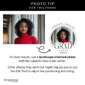 Gepersonaliseerde Klasse van 2025 Foto Afstudeerde Cadeaupapier