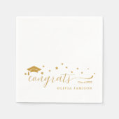 Gepersonaliseerde Klasse van 2025 Graduation Party Servet (Voorkant)