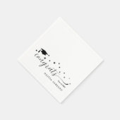 Gepersonaliseerde Klasse van 2025 Graduation Party Servet (Hoek)