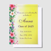 Gepersonaliseerde Klasse van 2025 Vellum Uitnodigingen (Offset)