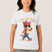 Gepersonaliseerde klasse van 2030 Tri-Blend shirt (Voorkant)