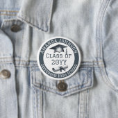 Gepersonaliseerde Klasse van Afstuderen Cap en Dip Ronde Button 7,6 Cm (In situ)