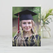 Gepersonaliseerde klasse van foto Afstuderen Kaart (Staand voorkant)