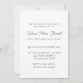 Gepersonaliseerde klasse van foto Afstuderen Kaart (Achterkant)