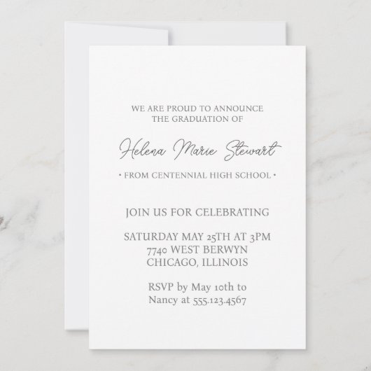 Gepersonaliseerde klasse van foto Afstuderen Kaart (Achterkant)