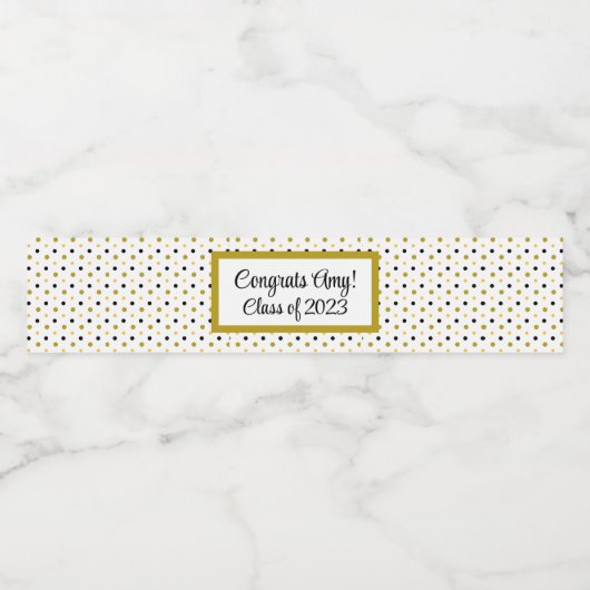 Gepersonaliseerde Klasse van het Afstuderen van fe Waterfles Etiket (Enkel label)