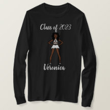Gepersonaliseerde Klasse van Majorette Shirt Wit