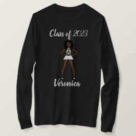 Gepersonaliseerde Klasse van Majorette Shirt Wit