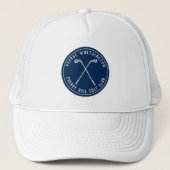 Gepersonaliseerde klassieke aangepaste golfclub ma trucker pet (Voorkant)