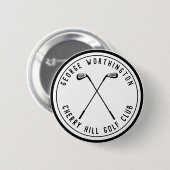 Gepersonaliseerde klassieke aangepaste golfclub wi ronde button 5,7 cm (Voorkant /achterkant)