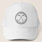 Gepersonaliseerde klassieke aangepaste golfclub wi trucker pet (Voorkant)