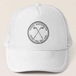 Gepersonaliseerde klassieke aangepaste golfclub wi trucker pet