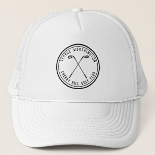 Gepersonaliseerde klassieke aangepaste golfclub wi trucker pet