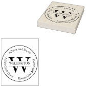 Gepersonaliseerde klassieke adresstempel rubberstempel (Gestempeld)