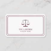 Gepersonaliseerde Klassieke Attorney Justice Schaa Visitekaartje (Voorkant)