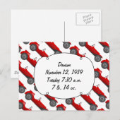 Gepersonaliseerde klassieke auto baby jongen stati briefkaart (Voorkant / Achterkant)