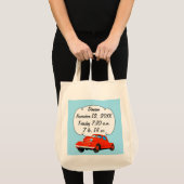 Gepersonaliseerde klassieke auto baby jongen stati tote bag (Voorkant (product))