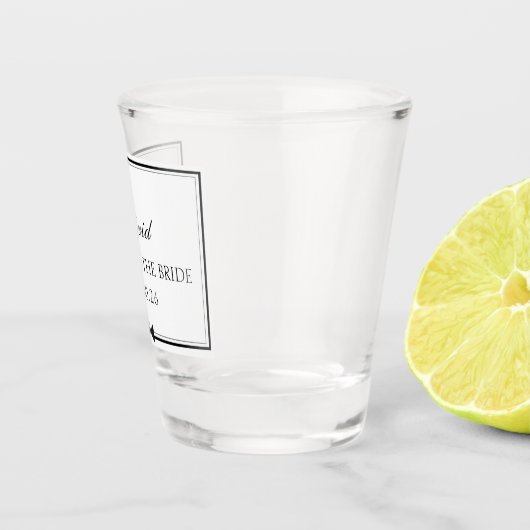 Gepersonaliseerde Klassieke Bowtie Vader van de Br Shot Glas (Rechts)