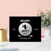 Gepersonaliseerde klassieke Golf Bar Acryl teken Bord (Huwelijk)