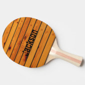 Gepersonaliseerde klassieke houten zweefbootdek tafeltennisbatje (Zijkant)