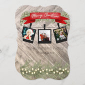 Gepersonaliseerde klassieke kerst Kaart (Voorkant / Achterkant)