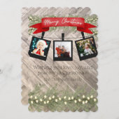 Gepersonaliseerde klassieke kerst Kaart (Voorkant / Achterkant)