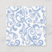 Gepersonaliseerde klassieke roze gingham meisjes c informatiekaartje (Achterkant)